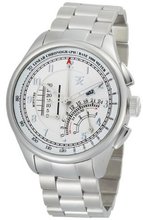 TX T3C192 Classic Linear Chronograph Steel Case Bracelet Silver Dial