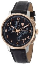 TX T3C196 Classic Fly-Back Chronograph Two-Tone Black Leather Strap