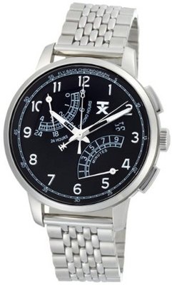 TX T3C199 Classic Fly-Back Chronograph Steel Case Bracelet Black Dial