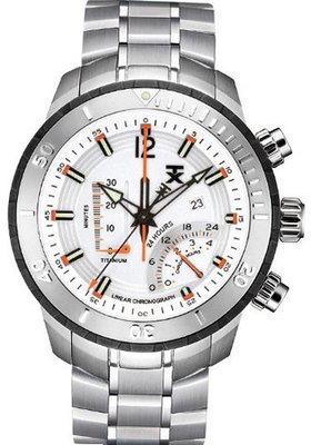 TX T3C305 800 Series Linear Chronograph Dual-Time Zone
