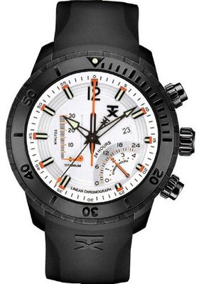 TX T3C313 800 Series Linear Titanium Chronograph Dual-Time Zone