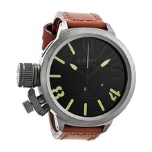 U-Boat Black Dial Brown Leather Strap UB6076