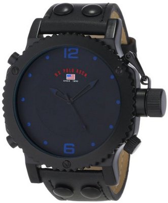 U.S. Polo Assn. Classic US4022 Black Analog Leather Strap