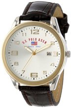 U.S. Polo Assn. Classic US5150 Brown Croco Strap Analog