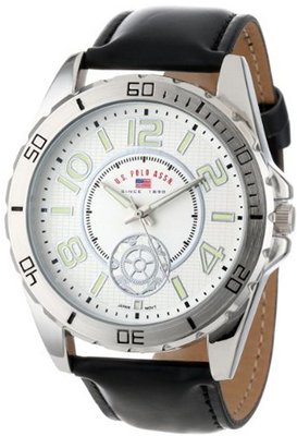 U.S. Polo Assn. Classic US5159 Black Synthetic Leather Strap