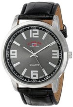 U.S. Polo Assn. Classic US5165 Black Dial Black Crocodile Strap