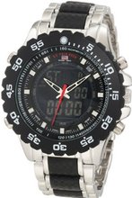 U.S. Polo Assn. Classic US8161 Black and Silver Bracelet Analog Digital