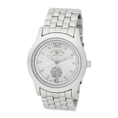 U.S. Polo Assn. Classic US8440 Silver Dial Silver-Tone Bracelet