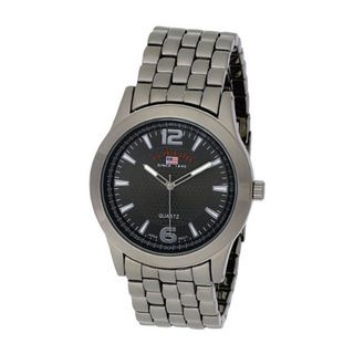 U.S. Polo Assn. Classic US8444EXL Black Dial Extra Long Gun Metal Bracelet