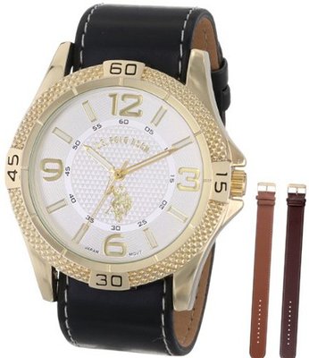 U.S. Polo Assn. Classic USC20116 Set with Three Interchangeable Slide-Through Straps