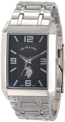 U.S. Polo Assn. Classic USC80003 Rectangular Black Dial Bracelet