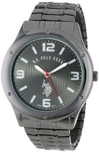 U.S. Polo Assn. Classic USC80015 Oversized Gun-Metal Black Dial Expansion