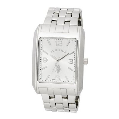 U.S. Polo Assn. Classic USC80020 Rectangular Silver Dial Bracelet