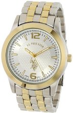 U.S. Polo Assn. Classic USC80021 Two-Tone Silver Dial Bracelet