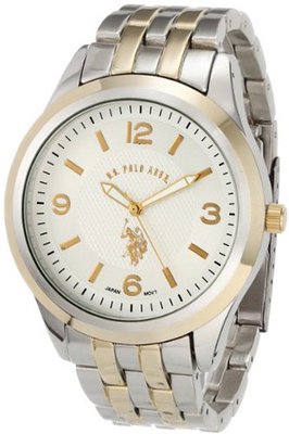 U.S. Polo Assn. Classic USC80032 Two-Tone Silver Dial Bracelet