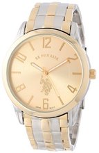 U.S. Polo Assn. Classic USC80033 Two-Tone Gold Dial Bracelet