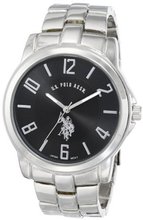 U.S. Polo Assn. Classic USC80041 Analogue Black Dial Metal Link