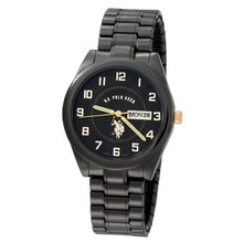U.S. Polo Assn. Classic USC80048 Gun-Metal Analogue Black Dial Expansion