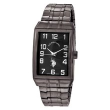 U.S. Polo Assn. Classic USC80055 Gun-Metal Analogue Black Dial Expansion