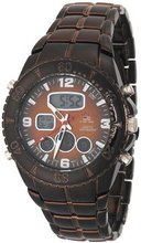 U.S. Polo Assn. Sport US8137 Brown Plated Analog-Digital Sporty Bracelet