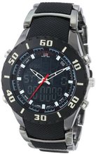 U.S. Polo Assn. Sport US8163 Analog-Digital Black Dial Gun Metal Bracelet