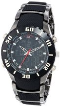 U.S. Polo Assn. Sport US8163EXL Analog-Digital Dial Extra Long Gun Metal Bracelet