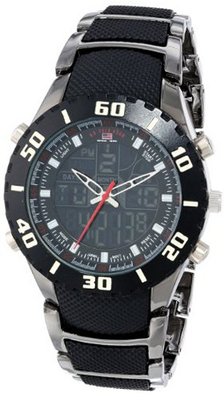 U.S. Polo Assn. Sport US8163EXL Analog-Digital Dial Extra Long Gun Metal Bracelet