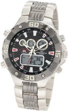 U.S. Polo Assn. Sport US8208EXL Analog-Digital Dial Extra Long Silver-Tone and Gun Metal