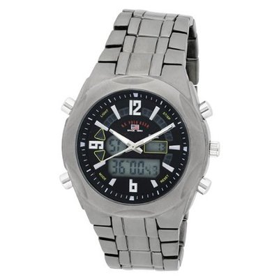 U.S. Polo Assn. Sport US8297 Analog-Digital Black Dial Gun Metal Bracelet