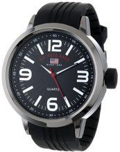 U.S. Polo Assn. Sport US9054 Black Dial Black Rubber Strap