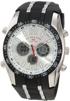U.S. Polo Assn. Sport US9061 Black Rubber Strap