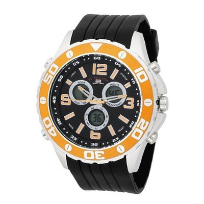 U.S. Polo Assn. Sport US9072 Analog-Digital Black Dial Black Rubber Strap