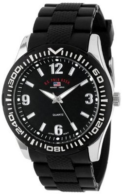 U.S. Polo Assn. Sport US9077 Black Rubber Analog