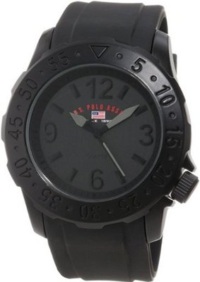U.S. Polo Assn. Sport US9120 Phantom Black Rubber Strap Analog