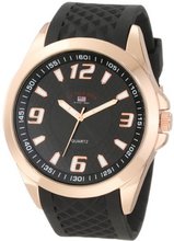 U.S. Polo Assn. Sport US9122 Black Textured Strap Analog