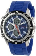 U.S. Polo Assn. Sport US9137 Blue Silicone Analog Digital Sport