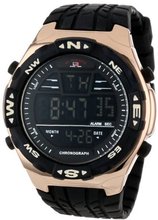 U.S. Polo Assn. Sport US9162 Black Silicone Digital