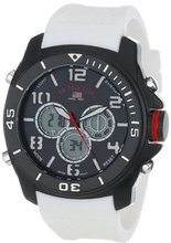 U.S. Polo Assn. Sport US9184 White Silicone Analog Digital