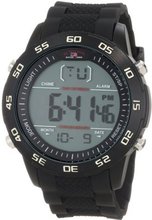 U.S. Polo Assn. Sport US9214 Black Silicone Digital