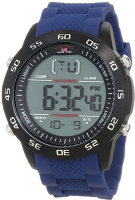 U.S. Polo Assn. Sport US9216 Blue Silicone Digital