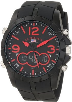 U.S. Polo Assn. Sport US9236 Black Analog Digital Strap