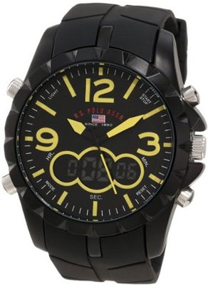 U.S. Polo Assn. Sport US9237 Black Analog Digital Strap