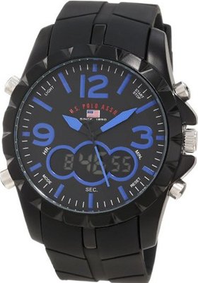 U.S. Polo Assn. Sport US9239 Black Analog Digital Strap