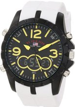 U.S. Polo Assn. Sport US9243 White Analog Digital Strap
