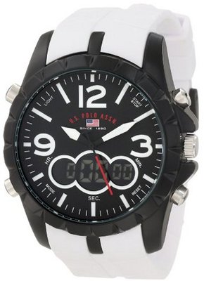 U.S. Polo Assn. Sport US9250 White Analog Digital Sport