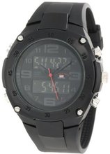 U.S. Polo Assn. Sport US9270 Black Analog-Digital Rubber Strap