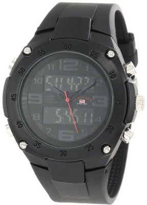 U.S. Polo Assn. Sport US9270 Black Analog-Digital Rubber Strap
