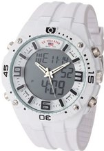 U.S. Polo Assn. Sport US9280 White Analog-Digital Rubber Strap