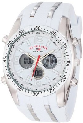 U.S. Polo Assn. Sport US9282 White Analog-Digital Chronograph