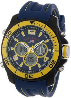 U.S. Polo Assn. Sport US9322 Navy Rubber Analog Digital